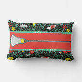 パーソナライズされたラクロスギフト腰枕 ランバークッション (正面)