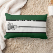 パーソナライズされたラクロスギフト腰枕 ランバークッション (ブランケット)