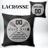 パーソナライズされたラクロスチームあなたの色、文字 クッション