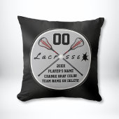 パーソナライズされたラクロスチームあなたの色、文字 クッション