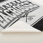 パーソナライズされたラクロスプレイヤー名の追加チーム番号 シェルパブランケット (3/4)