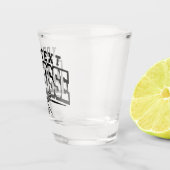 パーソナライズされたラクロスプレイヤー名の追加チーム番号 ショットグラス (右)