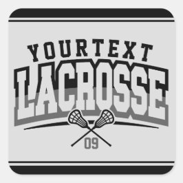 パーソナライズされたラクロスプレイヤー名の追加チーム番号 スクエアシール