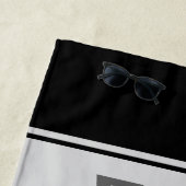 パーソナライズされたラクロスプレイヤー名の追加チーム番号 ビーチタオル (インサイチュ)