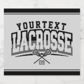 パーソナライズされたラクロスプレイヤー名の追加チーム番号 ビールラベル (シングルラベル)