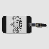 パーソナライズされたラクロスプレイヤー名の追加チーム番号 ラゲッジタグ (正面横)