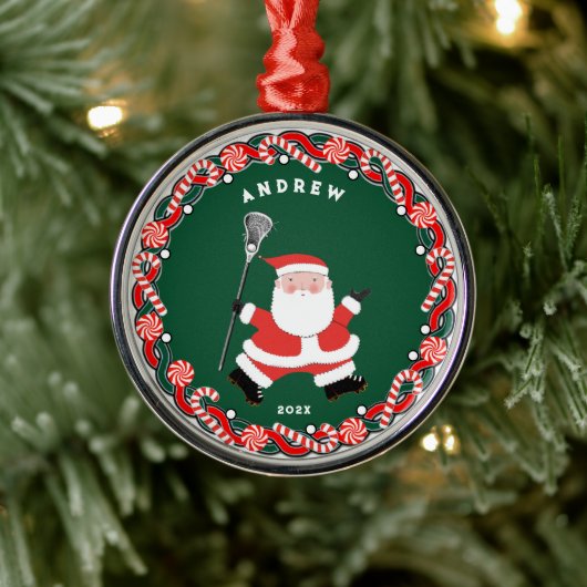 パーソナライズされたラクロス収集可能なセラミックまたは メタルオーナメント (ツリー)