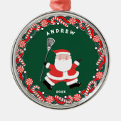 パーソナライズされたラクロス収集可能なセラミックまたは メタルオーナメント (正面)