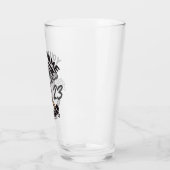 パーソナライズされたラクロス選手のスポーツチーム攻撃  タンブラーグラス (左)