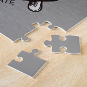 パーソナライズされたラクロス選手スポーツチームの攻撃 ジグソーパズル (側面)