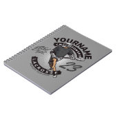 パーソナライズされたラクロス選手スポーツチームの攻撃 ノートブック (左側)