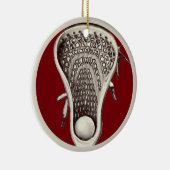 パーソナライズされたラクロス選手2025 セラミックオーナメント (右)