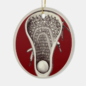 パーソナライズされたラクロス選手2025 セラミックオーナメント (左)