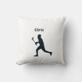 パーソナライズされたラクロス クッション (正面)