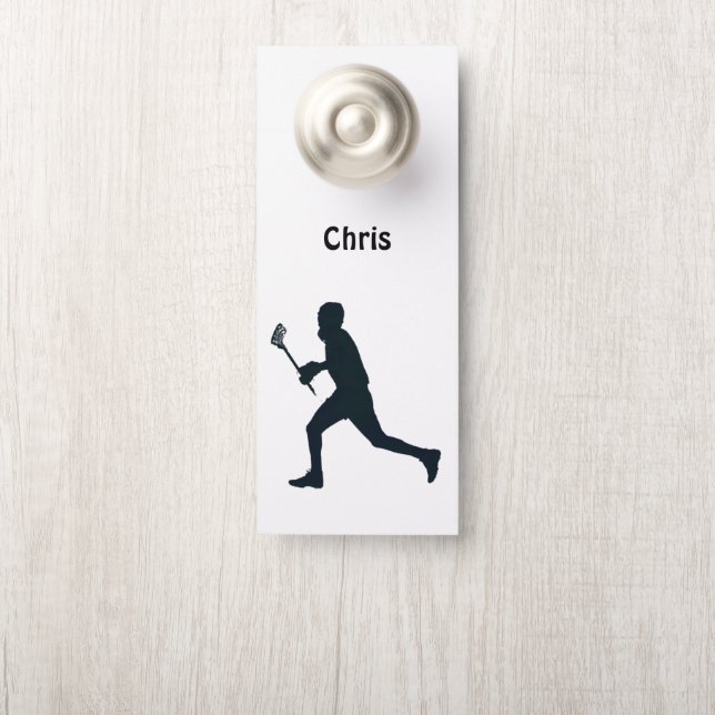 パーソナライズされたラクロス ドアノブサイン (ノブ)