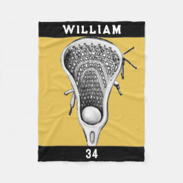 パーソナライズされたラクロス フリースブランケット