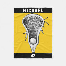 パーソナライズされたラクロス フリースブランケット