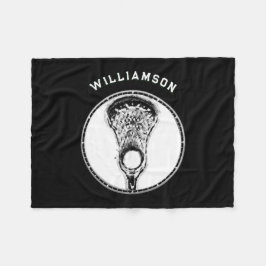 パーソナライズされたラクロス フリースブランケット