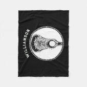 パーソナライズされたラクロス フリースブランケット (正面)