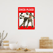 パーソナライズされたラクロス ポスター (キッチン)