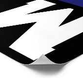 パーソナライズされたラクロス ポスター (角)