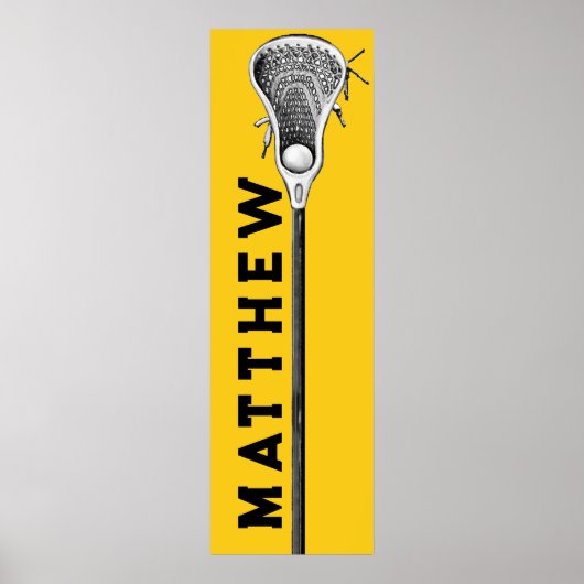 パーソナライズされたラクロス ポスター (正面)