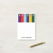 パーソナライズされたラクロス ポストイット (デスク上)