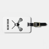 パーソナライズされたラクロス ラゲッジタグ (正面横)