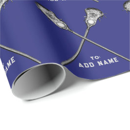 パーソナライズされたラクロス ラッピングペーパー