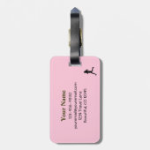 パーソナライズされたラゲッのまわりにユーモアのあるグの実行 ラゲッジタグ (裏面縦)