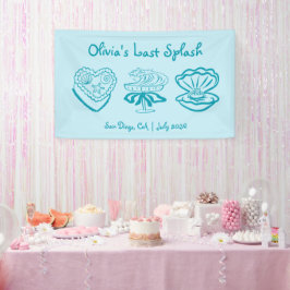 パーソナライズされたラストスプラッシュ ブライズメイドパーティーバナー 横断幕