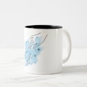 パーソナライズされたラテ ツートーンマグカップ (正面右)