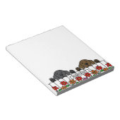 パーソナライズされたラブラドールデュオWatching You Notepad ノートパッド (アングル)