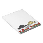 パーソナライズされたラブラドールデュオWatching You Notepad ノートパッド (アングル)