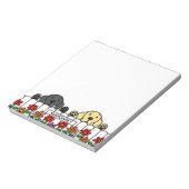 パーソナライズされたラブラドールデュオWatching You Notepad ノートパッド (回転)