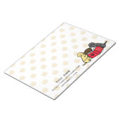 パーソナライズされたラブラドールパピー読ズのメモ帳 ノートパッド (アングル)