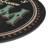 パーソナライズされたラム酒ボトルラベルバー カッティングボード (角)