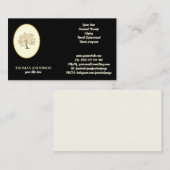 パーソナライズされたランドスケープと芝生気にの木のデザイン 名刺 (正面/裏面)