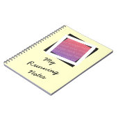 パーソナライズされたランニングの写真と文字ノートブックの追加 ノートブック (左側)