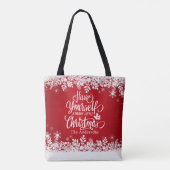パーソナライズされたリッメリートクリスマストートバッグ トートバッグ (裏面)