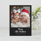 パーソナライズされたリッメリートルクリスマスファミリーカード シーズンカード (スタンド正面)