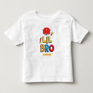 パーソナライズされたリルトルブラザーロボットTシャツ トドラーTシャツ