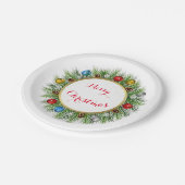 パーソナライズされたリース紙プレート ペーパープレート (アングル)