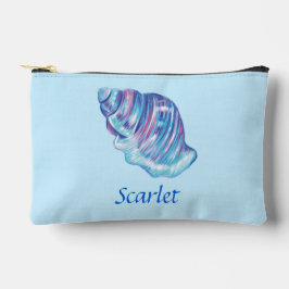 パーソナライズされたレインボー海シーシェルイラストレーション アクセサリーポーチ
