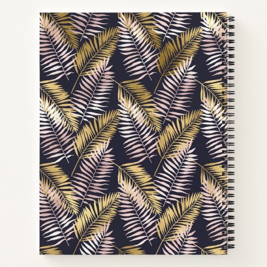 パーソナライズされたレシピで娘を連れ葉て ノートブック (裏面)