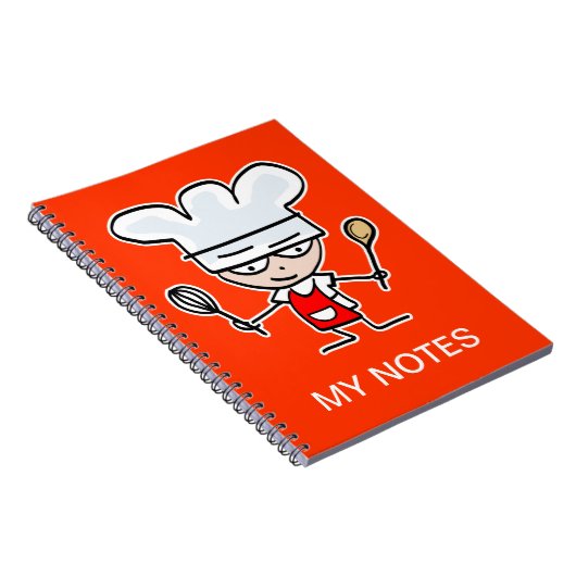 パーソナライズされたレシピアイディア用ノートブック ノートブック (右側)