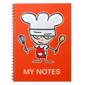 パーソナライズされたレシピアイディア用ノートブック ノートブック (正面)
