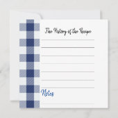 パーソナライズされたレシピカード (裏面)