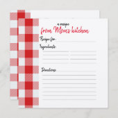 パーソナライズされたレシピカード (正面/裏面)