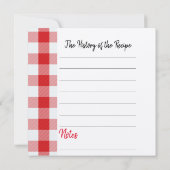 パーソナライズされたレシピカード (裏面)